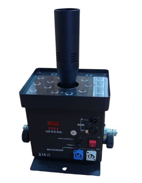 MAQUINA JET CO2 COLOR LED DMX (KIT x 2 MÁS CASE)