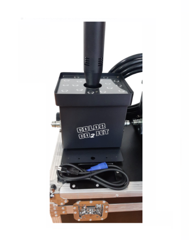 MAQUINA JET CO2 COLOR LED DMX (KIT x 2 MÁS CASE)