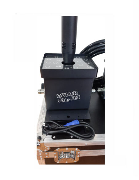 MAQUINA JET CO2 COLOR LED DMX (KIT x 2 MÁS CASE)