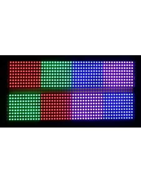 KIT X 10U STROBO LED 864 piezas SMD5050 LED RGB 3 en 1 + 96 piezas LED SMD5050 blanco CON CASE