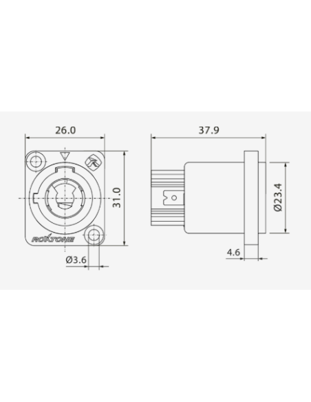 RAC3MPI CONECTOR CHASIS AZUL POWERCOM ROXTONE