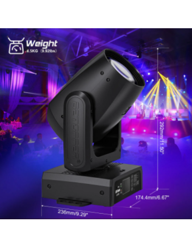 BD-LB150K KIT X 4 LED BEAM 150W + FLIGHT CASE