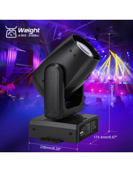 BD-LB150K KIT X 4 LED BEAM 150W + FLIGHT CASE