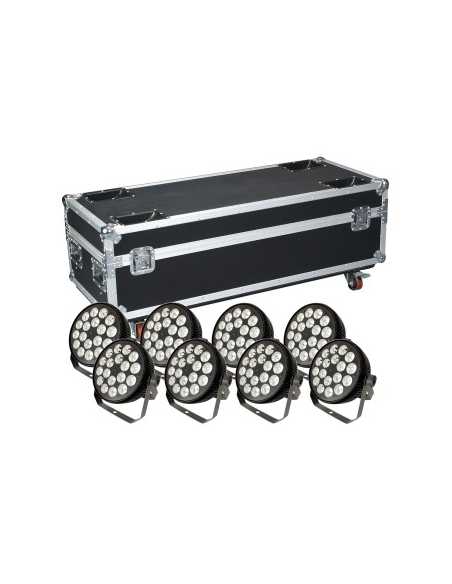 BT-P1808CK KIT 8 X PIXEL RGBW LED PAR SLIM 18X8W