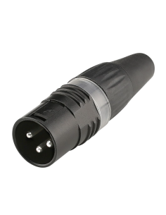 CONECTOR XLR MACHO 3 PINES HICON H1-X3CM-BLK