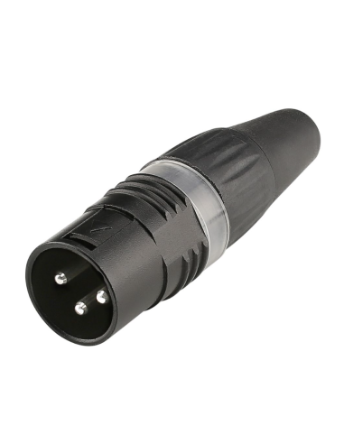 CONECTOR XLR MACHO 3 PINES HICON H1-X3CM-BLK