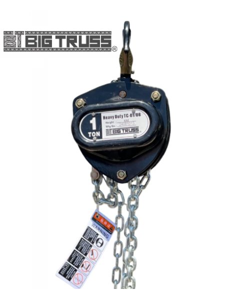 BT-01/6 TECLE 1 TONELADA 6 METROS CADENA GALVANIZADA HEAVY DUTY