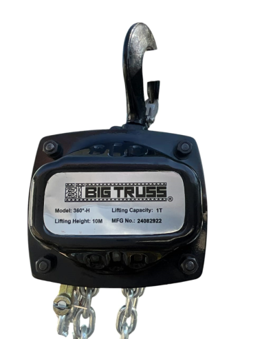 BT360AX10 TECLE 360° 10M. 1T. CADENA GALVANIZADA