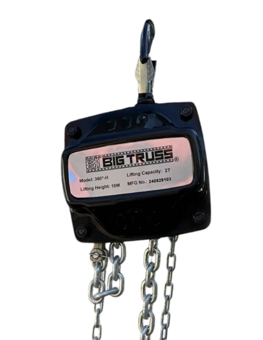BT3602X10 TECLE 360° 10M. 2T. CADENA GALVANIZADA