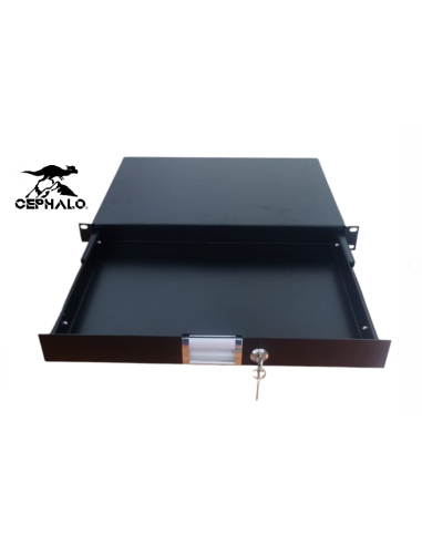 GAVETA 1U PARA RACK CON LLAVE