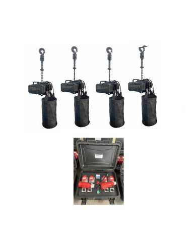 KIT PRO 4 MOTORES DELEFIT IP66 DOBLE FRENO + 1...