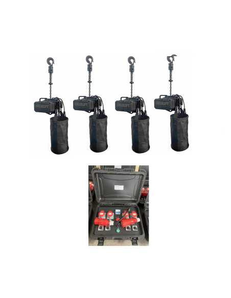 KIT PRO 4 MOTORES DELEFIT IP66 DOBLE FRENO + 1 CONTROL 4 VIAS incluido