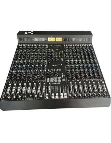 KC 16 PRO MIXER 16CH. FX, INTERFACE, BLUETOOTH, USB, 16 DIRECT OUT K ACOUSTIC