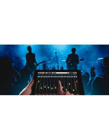 MEZCLADOR DIGITAL DE 12 CANALES CON CONTROL INALÁMBRICO UI12