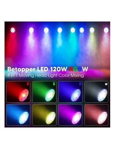 BD-LM120 LED MOVING HEAD WASH 120W RGBW + RING