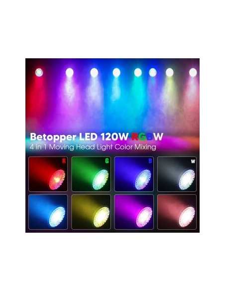 BD-LM120 LED MOVING HEAD WASH 120W RGBW + RING