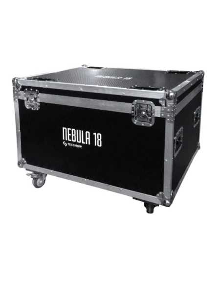 KIT 8U NEBULA 18 FOCO FLAT LED 18 Leds 12W 6EN 1 RGBWAUV + CASE