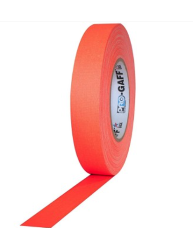 PRO GAFF TELA NARANJA FLUOR 1" x 45M. PRO TAPES...