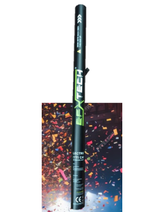 CAÑON CONFETTI ELECTRICO 80CM 120GRS