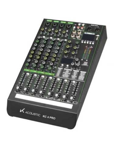 KC 4 PRO MIXER 4 CH. FX CON CASE, INTERFACE,...