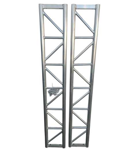 KIT CERCHA 2 UNIDADES FORMATO 24X24 ALUMINIO DE 1,5MTS C/U (3METROS EN TOTAL)