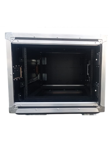 CASE RACK PRO 8U MADERA c/RUEDAS / APILABLE /...