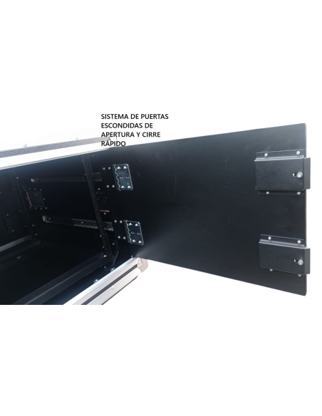CASE RACK PRO 10U MADERA c/RUEDAS / APILABLE / CIERRE RÁPIDO / SISTEMA SLAM