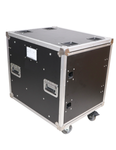 CASE RACK PRO 8U MADERA c/RUEDAS / APILABLE /...