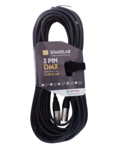 CABLE DMX 7.5 MTS. CABLELAB 3 PIN