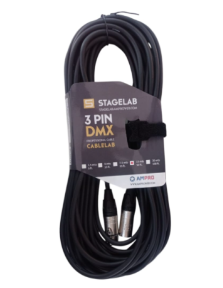 CABLE DMX 7.5 MTS. CABLELAB 3 PIN