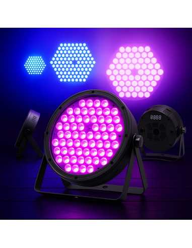 PACK 4 unid. FOCOS LED BD-LPC120 RGBW QUAD-LED...
