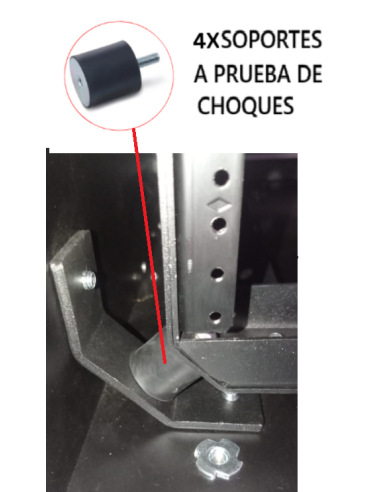 CASE RACK PRO 10U MADERA c/RUEDAS / APILABLE /...