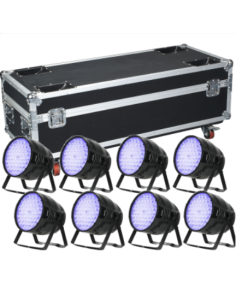 BD-LPC010K KIT 8 X RGBW QUAD-LED PAR KING 54x4W (4 EN 1)