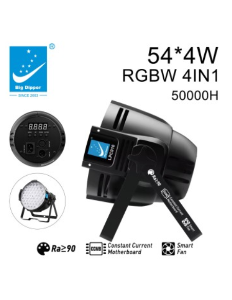 BD-LPC010K KIT 8 X RGBW QUAD-LED PAR KING 54x4W (4 EN 1)