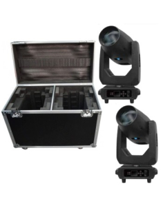 BD-LB380BSWK KIT 2 X BSW380 MOVING HEAD + FLIGHT CASE