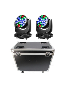 KIT Cabezal Movil Led BEE EYE 19*40W ALLED en CASE DE 2...