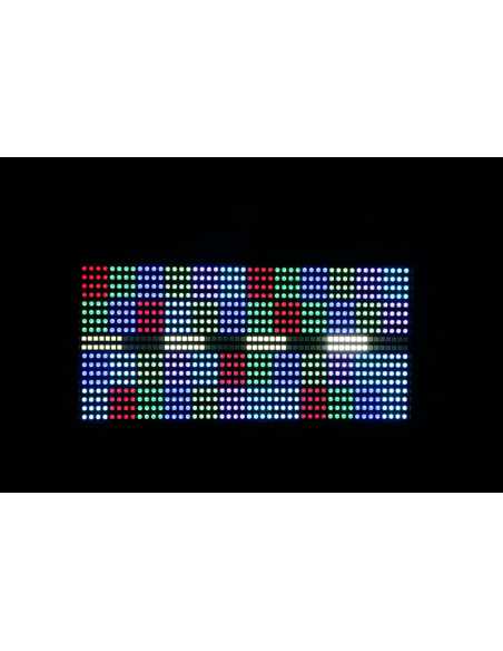 KIT X 10U STROBO LED 864 piezas SMD5050 LED RGB 3 en 1 + 96 piezas LED SMD5050 blanco CON CASE