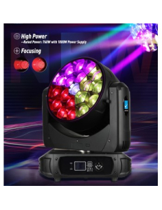 BD-LM1940K KIT X2 LED 19x40W ZOOM B-EYE + FLIGHT CASE