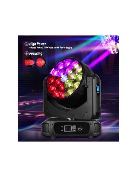 BD-LM1940K KIT X2 LED 19x40W ZOOM B-EYE + FLIGHT CASE