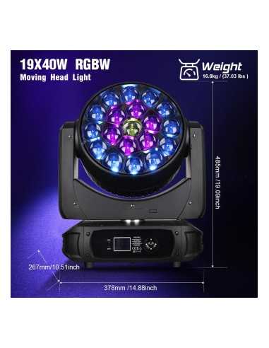 BD-LM1940K KIT X2 LED 19x40W ZOOM B-EYE +...