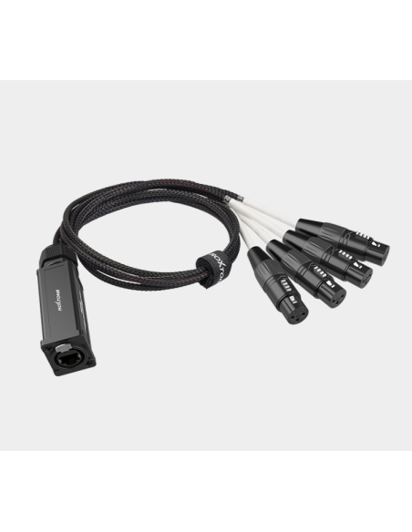 PS4F SPLITER. CABLE RJ45 ETHERCON HEMBRA A XLR DE 4 CANALES