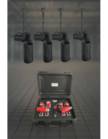 KIT PRO 4 MOTORES DELEFIT IP66 DOBLE FRENO + 1 CONTROL 4 VIAS incluido