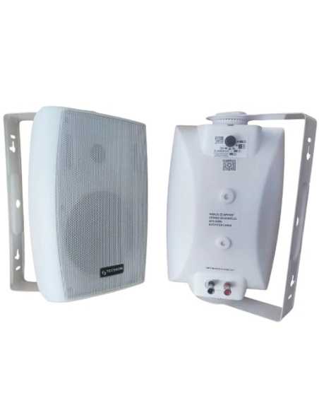 DOME W5(PAR) W PARLANTE 5,25", TWEETER 0,5", 30W RMS Y VOLTAJE 70/100V BLANCO TECSHOW