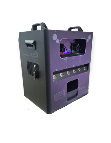 MÁQUINA DE BURBUJAS CON HUMO. LED DE COLORES....