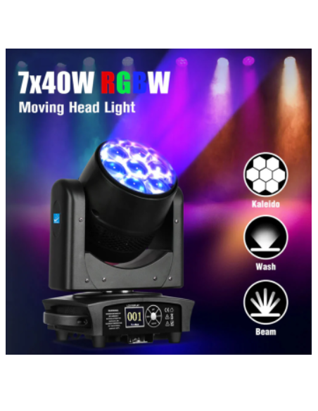 BD-LM0740K KIT X4 LED 7x40W ZOOM B-EYE + FLIGHT CASE