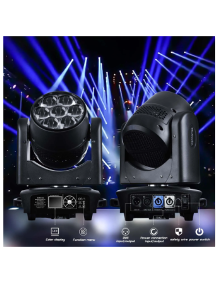 BD-LM0740K KIT X4 LED 7x40W ZOOM B-EYE + FLIGHT CASE