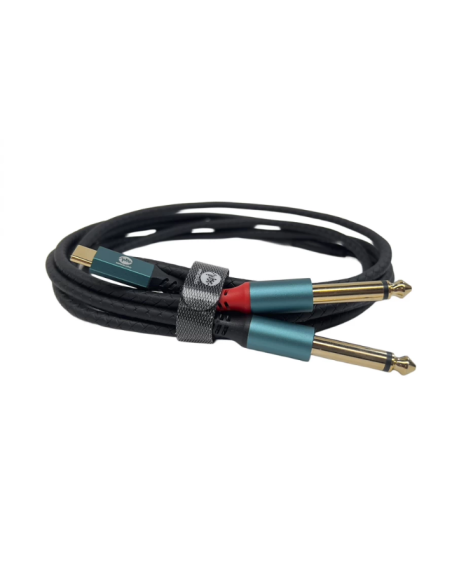 CABLE C A DOS PLUG MONO 2M.