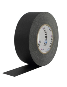 PRO GAFF TELA NEGRO MATE 2" x 50M. PRO TAPES USA