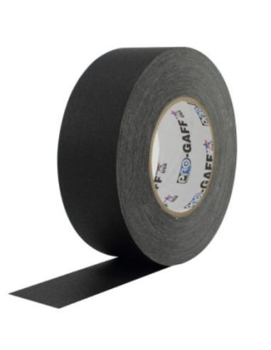 PRO GAFF TELA NEGRO MATE 2" x 50M. PRO TAPES USA