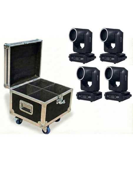 Axis Beam 150 Led Pack de 4 UNID. en CASE